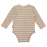 Korango Striped Bodysuit Chestnut