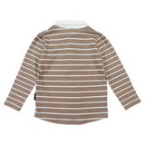 Korango Kids Striped Rugby Top Chestnut