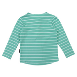 Korango Striped Rugby Top Green