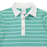Korango Striped Rugby Top Green