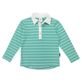Korango Striped Rugby Top Green