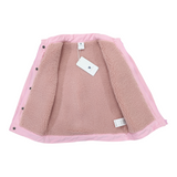Korango Kids Sherpa Lined Cord Jacket Pink