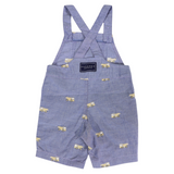 Korango Embroidered Truck Chambray Overall Dark