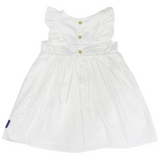 Korango  Cotton Lawn Frill Dress White