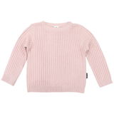 Korango Textured Knit Sweater Pink