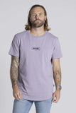 BLKWD Badsey Short Sleeve Longline Tee Lilac Purple