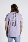 BLKWD Badsey Short Sleeve Longline Tee Lilac Purple