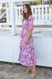 Ava & Mia Chloe Midi Dress Sabrina Pink
