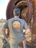 Broken Hill Surf Club Unisex Orange Desert Surf Tee Brown