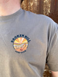 Broken Hill Surf Club Unisex Orange Desert Surf Tee Brown