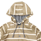 Korango Colour Change Stripe Raincoat Chestnut