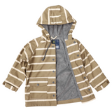 Korango Colour Change Stripe Raincoat Chestnut