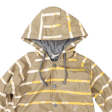 Korango Colour Change Stripe Raincoat Chestnut