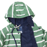 Korango Colour Change Stripe Raincoat Green