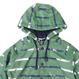 Korango Colour Change Stripe Raincoat Green