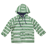 Korango Colour Change Stripe Raincoat Green