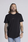 BLKWD Wallace Short Sleeve Longline Tee Black