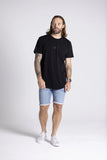 BLKWD Wallace Short Sleeve Longline Tee Black