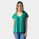 Amyic V Neck Tee Green