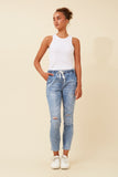 CKM Joleen Distressed Denim Jogger