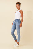 CKM Joleen Distressed Denim Jogger