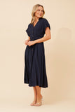 CKM Leanza Shirt Midi Dress Navy