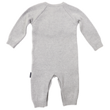 Korango Tip Truck Knit Onesie Grey