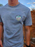 Broken Hill Surf Club Unisex Grey Desert Surf Tee Stone Blue