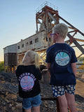 Broken Hill Surf Club Kids Pastel Pink Tee Black