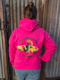 Broken Hill Surf Club Unisex Flowering Cactus Hoodie Pink