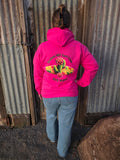 Broken Hill Surf Club Unisex Flowering Cactus Hoodie Pink