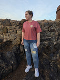 Broken Hill Surf Club Wmns Cropped Natural Desert Surf Tee Canyon