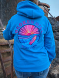Broken Hill Surf Club Unisex Neon Desert Hoodie Sapphire