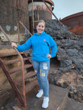 Broken Hill Surf Club Unisex Neon Desert Hoodie Sapphire