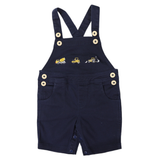 Korango Trucks & Diggers Embroidered Shortall Navy