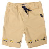 Korango Trucks & Diggers Embroidered Twill Short Sand