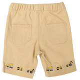 Korango Trucks & Diggers Embroidered Twill Short Sand