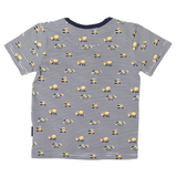 Korango Trucks & Diggers Print Tee Navy