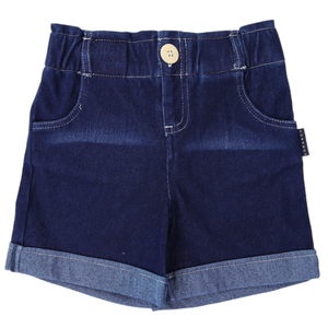 Korango High Waisted Denim Short Dark