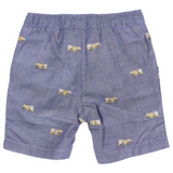 Korango Embroidered Truck Chambray Short Dark
