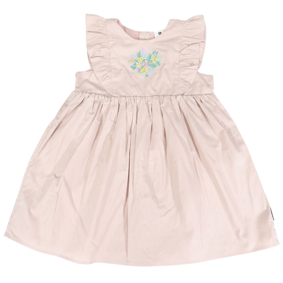 Korango  Cotton Lawn Frill Dress Dusty Pink