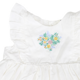 Korango  Cotton Lawn Frill Dress White