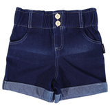 Korango Kids Denim High Waisted Short Dark