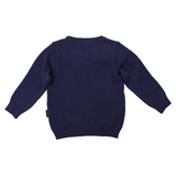 Korango Kids Bear Knit Sweater Peacoat