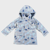 Korango Bear Print Colour Change Sherpa Lined Raincoat Tapioca