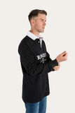 Ringers Western Burton Mens Rugby Jersey Black & White