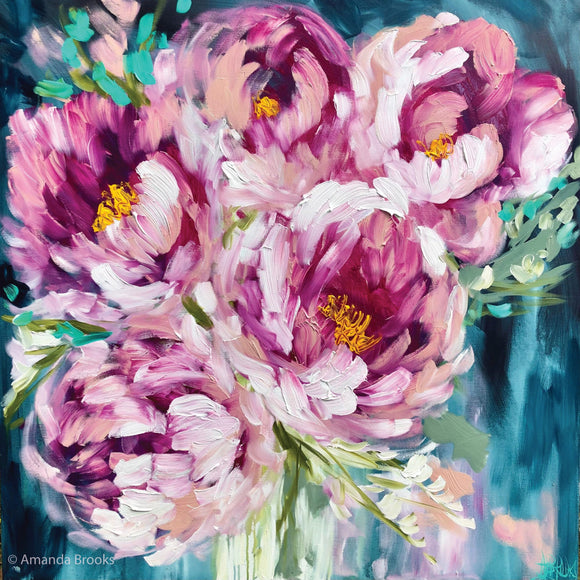 Blessings Peony Jute Coaster Set