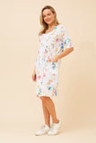 CKM Pisa Linen Short Dress White