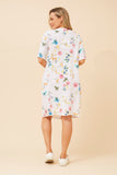 CKM Pisa Linen Short Dress White
