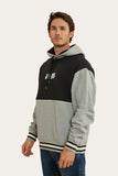 Ringers Western Davis Mens Hoodie Grey Marle & Black